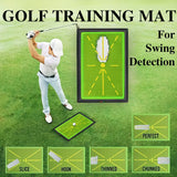 Golf Training Mat For Swing Detection Batting